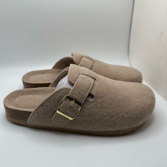 CUSHIONAIRE Women's Cork Footbed Clog 9 SAND - Picture 1 of 7